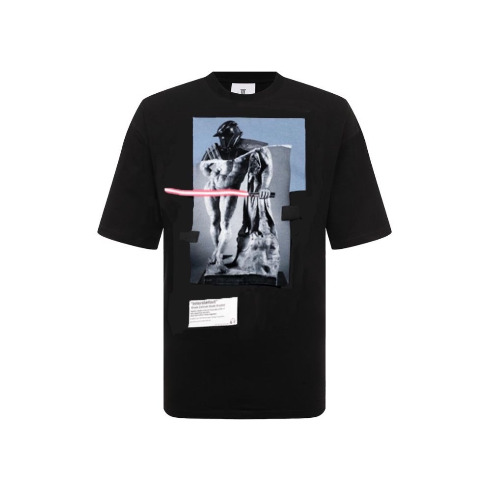 Diego Venturino Black Cotton T-Shirt