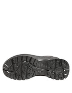 Dolce & Gabbana Black Argento Pull On Rain Boots Shoes