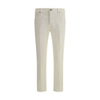 PT Torino Cream Cotton Slim Fit Jeans