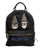 Dolce & Gabbana Black Nylon #DGFAMILY VULCANO Embellished Backpack Bag