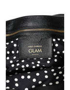 Dolce & Gabbana Brown Leopard GLAM Leather Logo Plaque Tote Bag