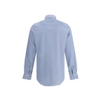 Finamore Light Blue Cotton Dress Shirt