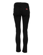 Dolce & Gabbana Black Cotton Skinny Mid Waist Denim Jeans
