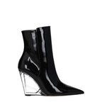 Stuart Weitzman Black Leather Ankle Boots