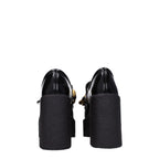 Stella McCartney Black Leather Platform Loafers