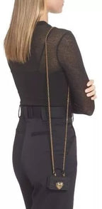 Dolce & Gabbana Case Black Silicone Devotion Heart Cover Hand Bag Airpod