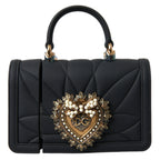 Dolce & Gabbana Case Black Silicone Devotion Heart Cover Hand Bag Airpod