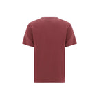 Brunello Cucinelli Bordeaux Cotton T-Shirt
