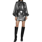 BLANCA VITA Abelia Laminated Mini Dress