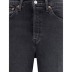 RE/DONE Black Cotton Jeans Denim