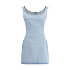 Magda Butrym Light Blue Cotton Casual Dress