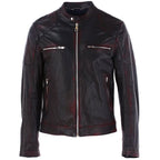 Dolce & Gabbana Black Goatskin Men Jacket