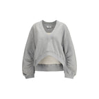 The Attico Gray Cotton Sweatshirt