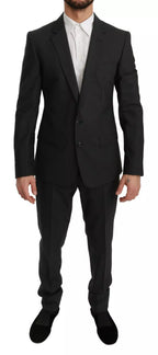 Dolce & Gabbana Slim Fit MARTINI Wool Gray Suit