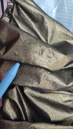 Dolce & Gabbana Gold Metallic Stretch Bodycon Ruched Dress