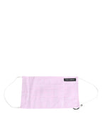 Dolce & Gabbana Pink Cotton Logo Elastic Ear Strap Face Mask