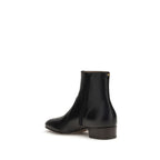 Valentino Garavani Black Goatskin Ankle Boots