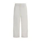 The Row Cream Cotton Cargo Pants