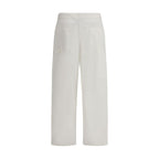 The Row Cream Cotton Cargo Pants