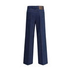 Cruna Blue Cotton Relaxed Fit Jeans