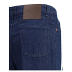 Cruna Blue Cotton Relaxed Fit Jeans