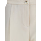 Cruna Cream Polyester Casual Pants