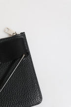 Dolce & Gabbana Black Leather Logo Embossed Waist Fanny Pack Borse Bag