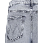 Mother Denim Gray Cotton Jeans Denim