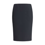Giorgio Armani Black Recycled Polyester Midi Skirt