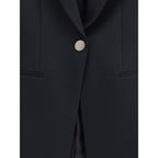 Giorgio Armani Black Polyester Blazer