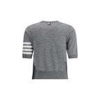 Thom Browne Gray Fleece Wool T-Shirt