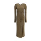 Marant Etoile Green Modal Casual Dress