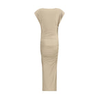 Marant Etoile Beige Modal Casual Dress