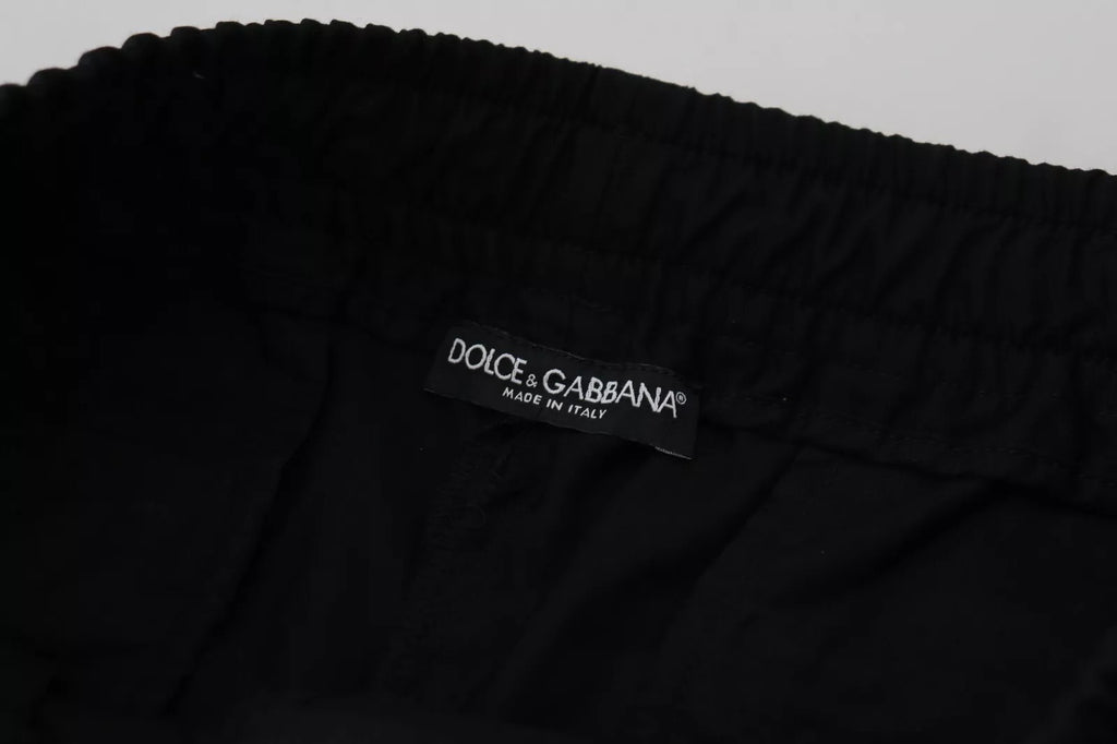 Dolce & Gabbana Black Jogger Wool Jogging Trouser
