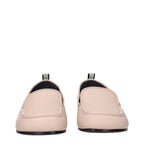 Premiata Pink Leather Slip-On Loafers