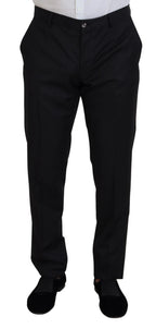 Dolce & Gabbana Melange Grey Wool 2 Piece MARTINI Suit