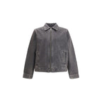 7FOR Gray Cotton Denim Jacket