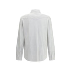 Brunello Cucinelli Gray Cotton Shirt