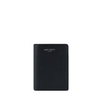 Saint Laurent Black Calf Leather Bos Taurus Wallet