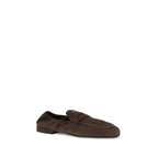 Prada Brown Lamb Ovis Aries Aries Slip-On Loafers