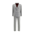 Brunello Cucinelli Gray Wool Two-Piece Suit