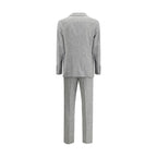 Brunello Cucinelli Gray Wool Two-Piece Suit