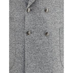 Brunello Cucinelli Gray Wool Two-Piece Suit