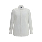 Finamore White Cotton Dress Shirt