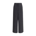 Giorgio Armani Black Silk Casual Pants