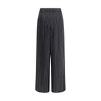 Giorgio Armani Black Silk Casual Pants