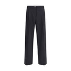 Cruna Black Polyester Casual Pants