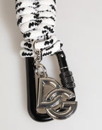 Dolce & Gabbana Multicolor Polyester Tape String DG Logo Keychain Keyring
