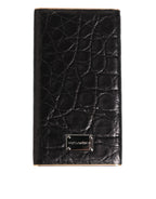 Dolce & Gabbana Black Leather Embossed Skin 3000mAh Power Bank Charger USB