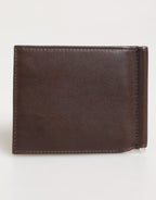 Dolce & Gabbana Brown Leather DG Logo Engrave Bifold Card Holder Wallet